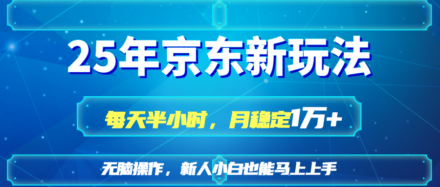 （14309期）25京东新玩法，每天半小时，月稳定1W+-AIPOD