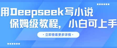 用Deepseek写小说，保姆级教程，小白可实操-AIPOD